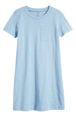 Nordstrom Kids' Pocket T-Shirt Dress in Blue Iceberg
