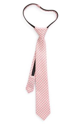 Nordstrom Kids' Sergio Check Silk Blend Tie in Sergio Retro Pink Check