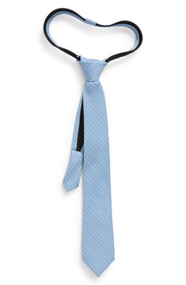 Nordstrom Kids' Tegan Dot Silk Blend Tie in Tegan Light Blue Dot