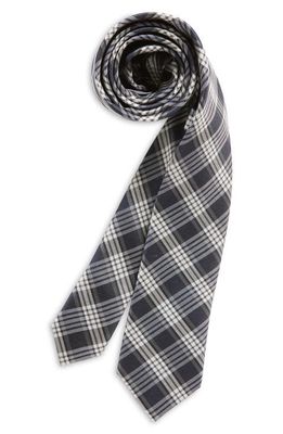 Nordstrom Kids' Torris Plaid Silk Blend Tie in Black Torris Plaid