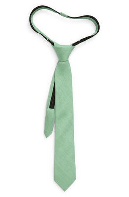 Nordstrom Kids' Werner Solid Silk Blend Tie in Werner Green