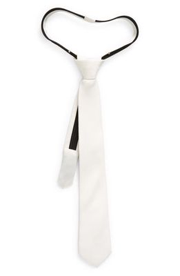 Nordstrom Kids' Werner Solid Silk Blend Tie in Werner White