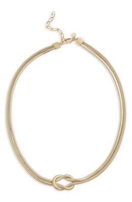 Nordstrom Knotted Snake Chain Collar Necklace in Gold