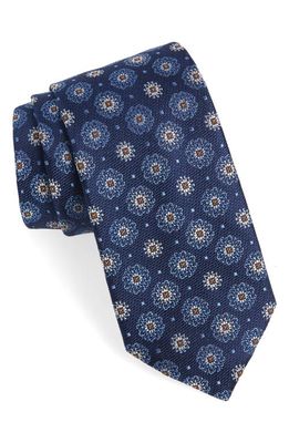 Nordstrom Kove Medallion Silk Tie in Navy