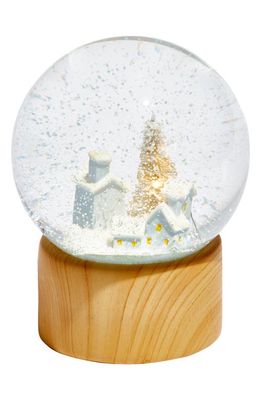 Nordstrom Lighted Village Snow Globe in Wood Grain Multi