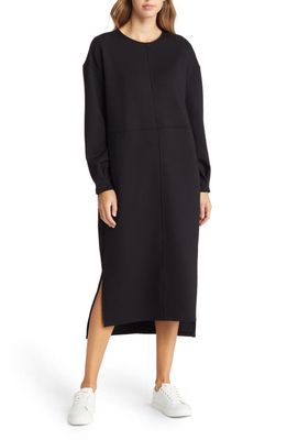 Nordstrom Long Sleeve Shift Sweatshirt Dress in Black