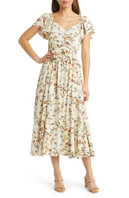 Nordstrom Matching Family Moments Floral Dress in Yellow Frost Boho Blooms