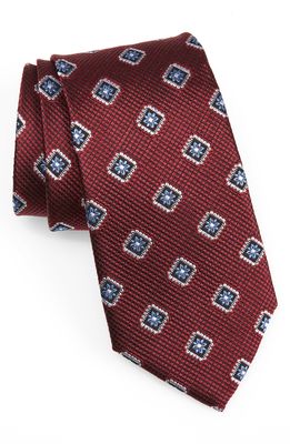Nordstrom Medallion Silk Tie in Wine