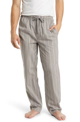 Nordstrom Men's Poplin Pajama Pants in Grey Frost Nancy Stripe