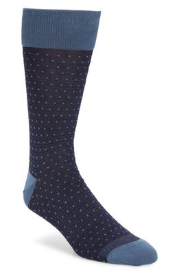 Nordstrom Men's Shop Dot Socks in Navy