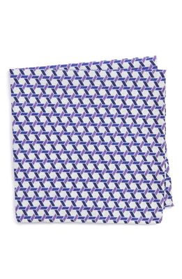 NORDSTROM MEN'S SHOP Gallo Geometric Pocket Square in Purple