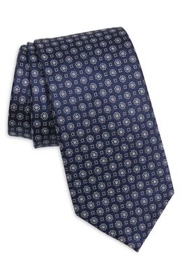 NORDSTROM MEN'S SHOP Nordstrom Bashim Neat Silk Tie in Navy