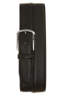 Nordstrom Micro Textured Leather Belt in Black Embossed