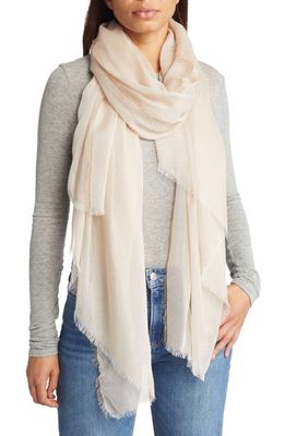 Nordstrom Modal & Silk Scarf in Beige Sand