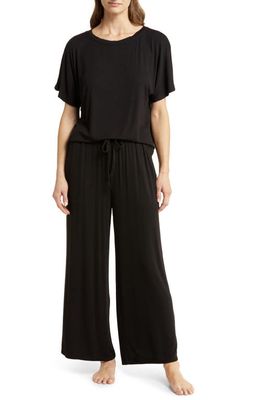 Nordstrom Moonlight Eco Easy Rib Pajamas in Black
