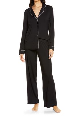 Nordstrom Moonlight Eco Knit Pajamas in Black