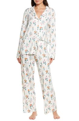 Nordstrom Moonlight Eco Knit Pajamas in Ivory Egret Gemma Floral