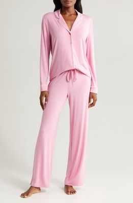 Nordstrom Moonlight Eco Long Sleeve Knit Pajamas in Pink Cashmere