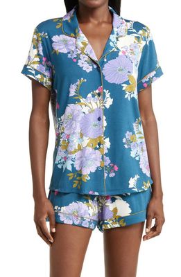 Nordstrom Moonlight Eco Short Pajamas in Blue Ceramic Joy Floral