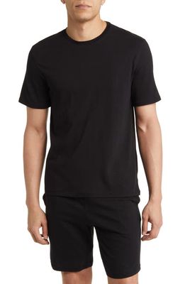 Nordstrom Organic Cotton & Tencel Modal Crewneck T-Shirt in Black