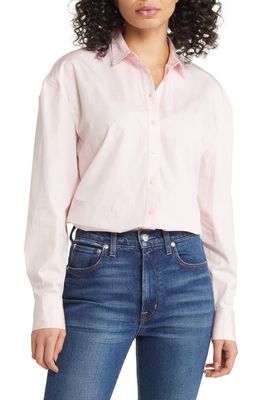 Nordstrom Oversize Poplin Button-Up Shirt in Pink Chalk