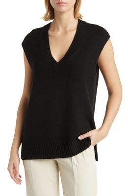 Nordstrom Oversize Sweater Vest in Black