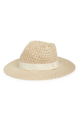Nordstrom Packable Knit Panama Hat in Ivory Birch