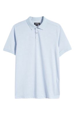 Nordstrom Pinstripe Jacquard Polo in Blue Skyway