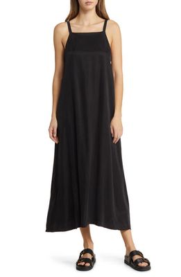 Nordstrom Pocket A-Line Maxi Dress in Black