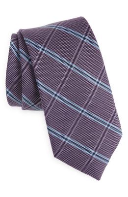 Nordstrom Regan Check Silk Tie in Purple