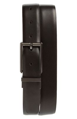 Nordstrom Reversible Leather Belt in Black Combo