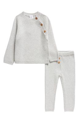 Nordstrom Rib Cotton Sweater & Leggings Set in Grey Light Heather