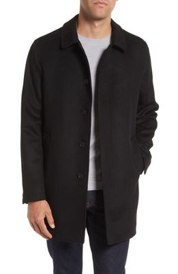 Nordstrom Russell Mac Wool & Cashmere Coat in Black Caviar