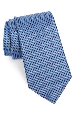 Nordstrom Russo Geo Print Silk Tie in Blue