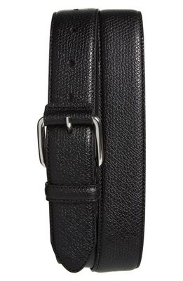 Nordstrom Samuel Pebbled Leather Belt in Black
