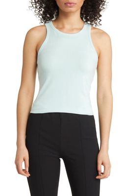 Nordstrom Signature Fitted Layering Tank in Teal Morn