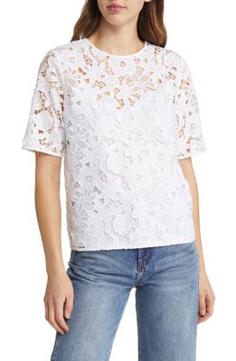 Nordstrom Signature Lace Blouse in White