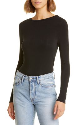 Nordstrom Signature Long Sleeve T-Shirt in Black