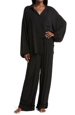 Nordstrom Size-less Long Sleeve Pajamas in Black