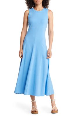 Nordstrom Sleeveless Cotton Blend Dress in Blue Maya
