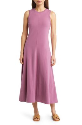 Nordstrom Sleeveless Cotton Blend Dress in Purple Syrup