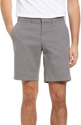 Nordstrom Slim Fit CoolMax Flat Front Performance Chino Shorts in Grey Tornado