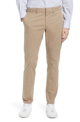 Nordstrom Slim Fit CoolMax Flat Front Performance Chinos in Tan Desert Heather
