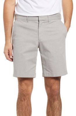 Nordstrom Slim Fit CoolMax® Flat Front Performance Chino Shorts in Grey Opal