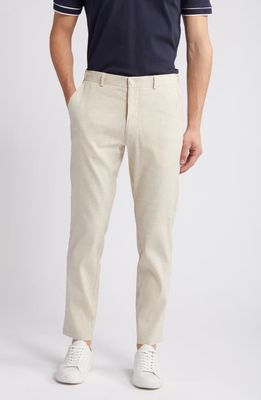 Nordstrom Slim Fit Stretch Linen Blend Chino Pants in Tan Desert