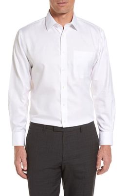 Nordstrom Smartcare Traditional Fit Herringbone Dress Shirt in White
