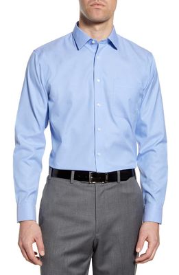 Nordstrom Smartcare&trade; Trim Fit Solid Dress Shirt in Blue Hydrangea