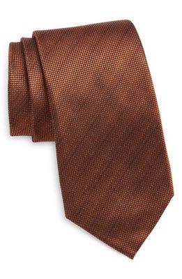 Nordstrom Solid Silk Tie in Orange