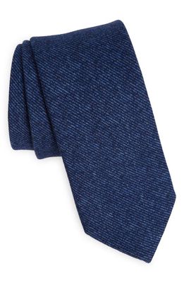 Nordstrom Solid Wool Twill Tie in Navy