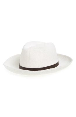 Nordstrom Straw Panama Hat in Ivory Combo